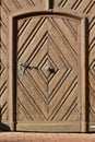 A historical wooden door Royalty Free Stock Photo