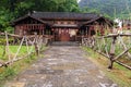 Historical wooden farmhouse