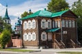 Historical wooden house in Irkutsk