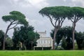 Historically, an important architectural building landmark castle with garden and flowers and shrubs ladshaftnym design in the for Royalty Free Stock Photo