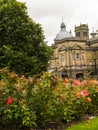 Historically in the West Riding of Yorkshire,Harrogate is a tourist destination and its visitor attractions include its spa waters Royalty Free Stock Photo