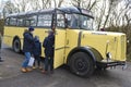 Historic Saurer Postbus in Steyr, Austria, Europe Royalty Free Stock Photo