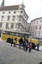 Historic Saurer Postbus in Steyr, Austria, Europe