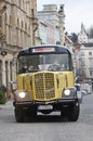 Historic Saurer Postbus in Steyr, Austria, Europe Royalty Free Stock Photo