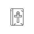 History, ankh icon. Simple thin line, outline of History icons for UI and UX, website or mobile application