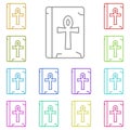 History, ankh multi color icon. Simple thin line, outline of History icons for UI and UX, website or mobile application