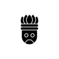 History, aztec icon. Simple glyph, flat vector of history icons for ui and ux, website or mobile application