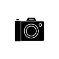 History, camera icon. Simple glyph, flat vector of history icons for ui and ux, website or mobile application