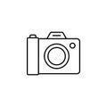 History, camera icon. Simple thin line, outline vector of History icons for UI and UX, website or mobile application