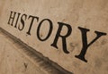 History carved in stone Royalty Free Stock Photo