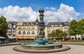 History column sculpture at the Gorresplatz square in Koblenz