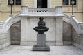 History of the Croats, sculpture by Ivan Mestrovic, located in front Zagreb university building