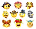 History Emoji Emoticon Set