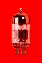 History old electronic radio tube Royalty Free Stock Photo