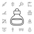 History, poison flat vector icon in history pack Royalty Free Stock Photo