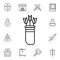 History, quiver flat vector icon in history pack Royalty Free Stock Photo
