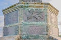 History script on Aberystwyth War Memorial, Wales, Scotland