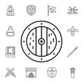 History, shield flat vector icon in history pack Royalty Free Stock Photo