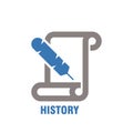 history subject icon. Vector illustration decorative design