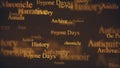 History Themed Typographic Motion Background