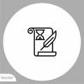 History vector icon sign symbol Royalty Free Stock Photo