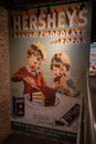 History wall art at Hershey`s chocolate world. Royalty Free Stock Photo