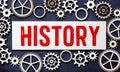 HISTORY word made with building blocks, concept Royalty Free Stock Photo