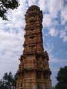 Historycal place in Chittorgarh with a sunset view