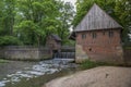 Histroric water wheel in Haarmuhle germany Royalty Free Stock Photo