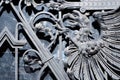 Metal eagle decorative detail