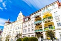 Histrorical residential art nouveau buildings in Bogenhausen, Munich Royalty Free Stock Photo