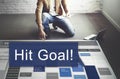 Hit Target Goal Aim Aspiration Business Customer Concept Royalty Free Stock Photo