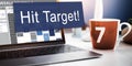 Hit Target Goal Aim Aspiration Business Customer Concept