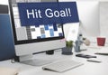 Hit Target Goal Aim Aspiration Business Customer Concept