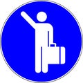 Hitch-hiking allowed sign