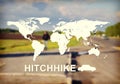 Hitchhike header Royalty Free Stock Photo
