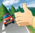 Hitchhiker Royalty Free Stock Photo