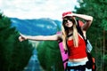 Hitchhiking Royalty Free Stock Photo