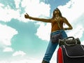 Hitchhiking Woman