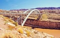 Hite Crossing Bridge Over Colorado River Royalty Free Stock Photo