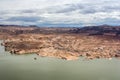 Hite Marina Campground on Colorado River in Glen Canyon National Recreation Area Royalty Free Stock Photo