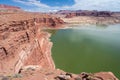 Hite Marina on Colorado River in Glen Canyon National Recreation Area Royalty Free Stock Photo