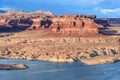 Hite Marina on Colorado River in Glen Canyon National Recreation Area Royalty Free Stock Photo