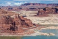 Hite Marina on Lake Powell and Colorado River in Glen Canyon National Recreation Area Royalty Free Stock Photo