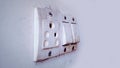 Hite Old rustic Electronic Socket in the wall