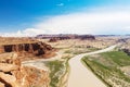 Hite overlook over Colorado river and Glen Canyon in Utah Royalty Free Stock Photo