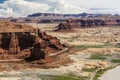 Hite overlook over Colorado river and Glen Canyon in Utah Royalty Free Stock Photo