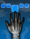 Hitech hand Royalty Free Stock Photo