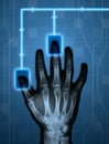Hitech hand Royalty Free Stock Photo