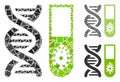 Hitech microbiology Composition Icon of Joggly Pieces